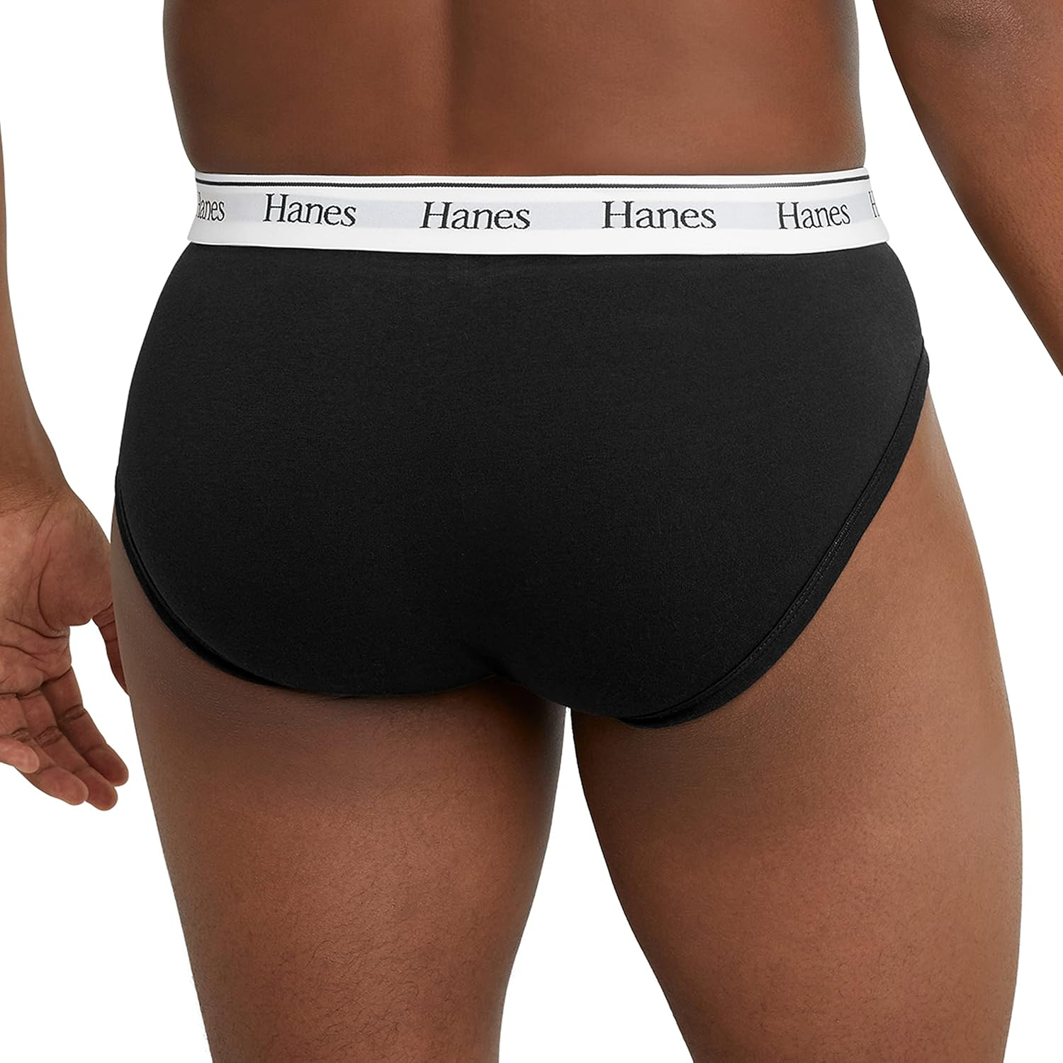 Hanes Originals Stretch Cotton Briefs Pack, Moisture-Wicking Underwear for Men, 3-Pack image number 2