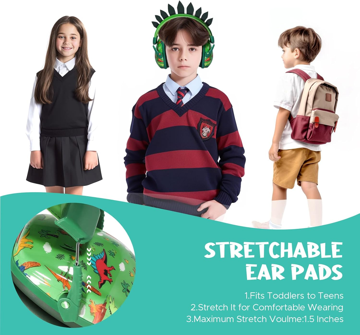 Homicozy Kids Ear Protection - Noise Cancelling Sound Proof Earmuffs/Headphones for Toddlers, Children & Adults image number 2