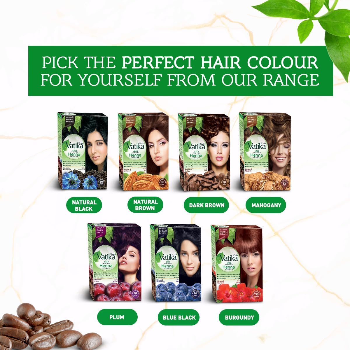 Vatika Henna Hair Colour, Dark Brown, 60 G image number 5