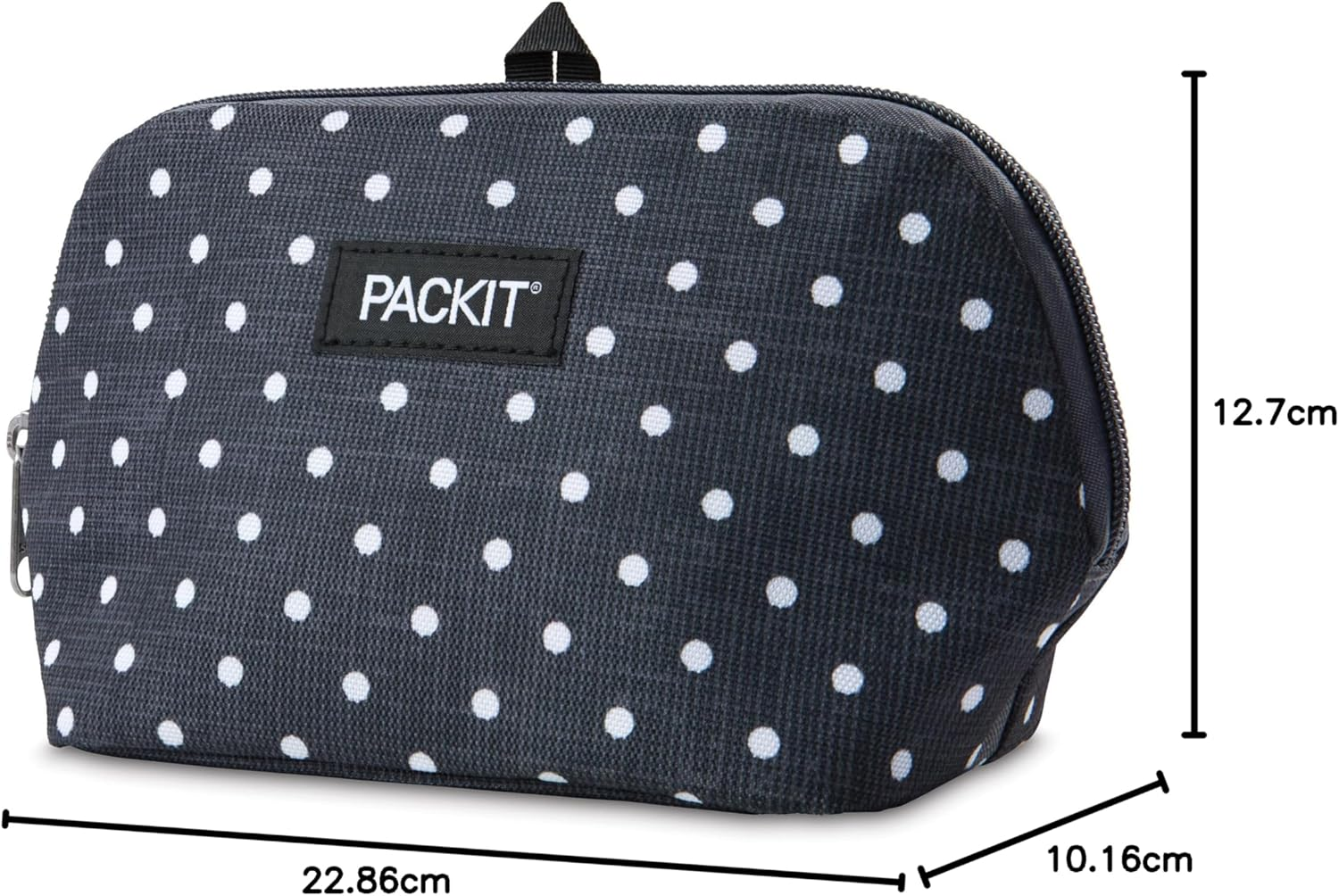 Packit Freezable Snack Bag, Polka Dots, Built with Ecofreeze Technology, Foldable, Reusable, Zip Closure Locks in Cool Dry Air, and Fresh Snacks on the Go image number 5