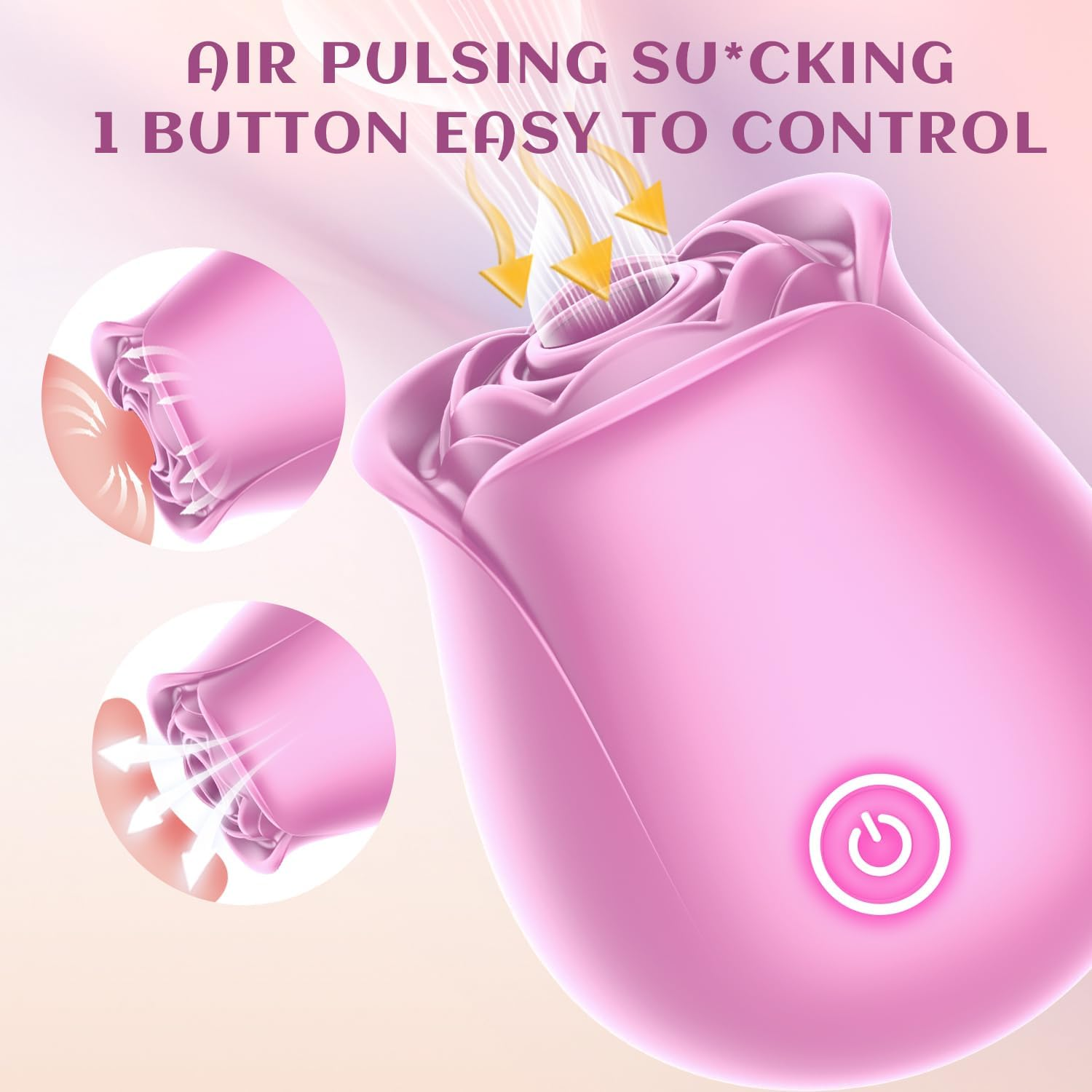 Rose Red Toy for Women, Silicone Washable Women'S Toys image number 5