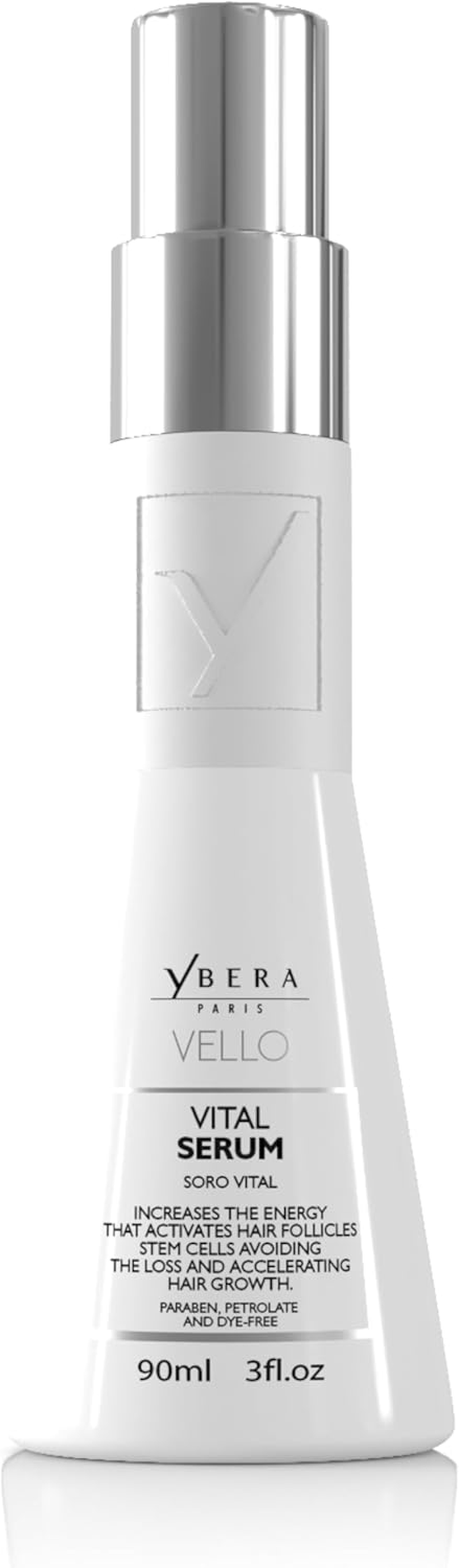 YBERA PARIS Vello Vital Serum | Combats Hair Loss | Restores Vitality | Accelerate Hair Growth | Ideal for Men and Women with Capillary Atrophy | 3 Oz image number 1