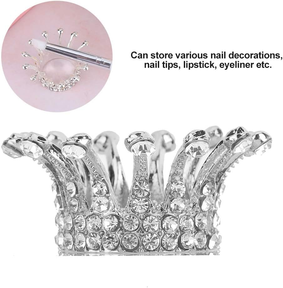 Nail Art Brush Holder, Crown Shape Brush Holder, Brush Holder Set Display Stand, Nail Art Tool Brush Holder(2) image number 4