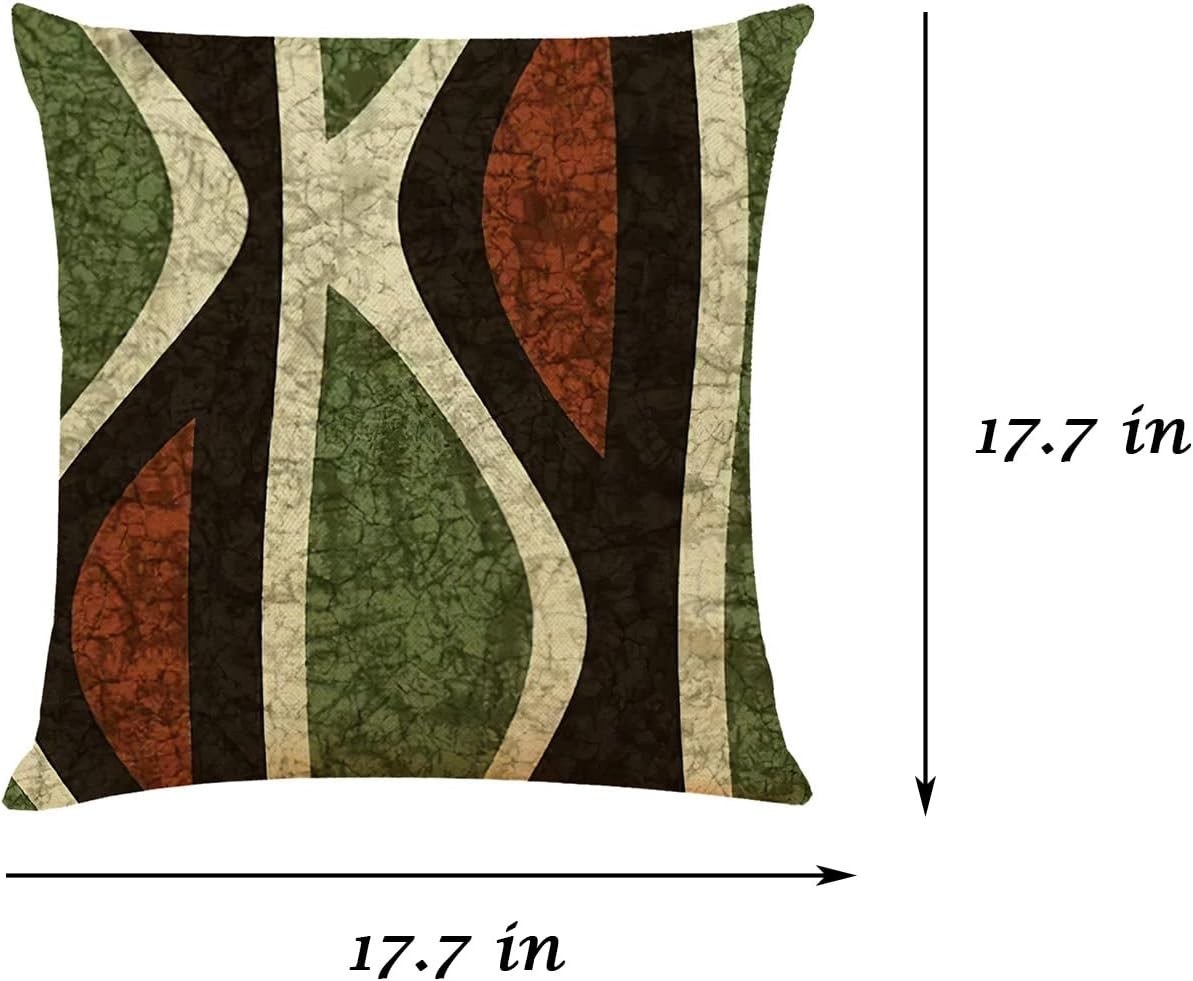 Throw Pillow Covers,4Pcs Pillow Covers 18X18,Cushion Coversfor Couch Pillows,Throw Pillows for Bed,Fall Home Decor,Modern Accent Cushion Cover image number 4