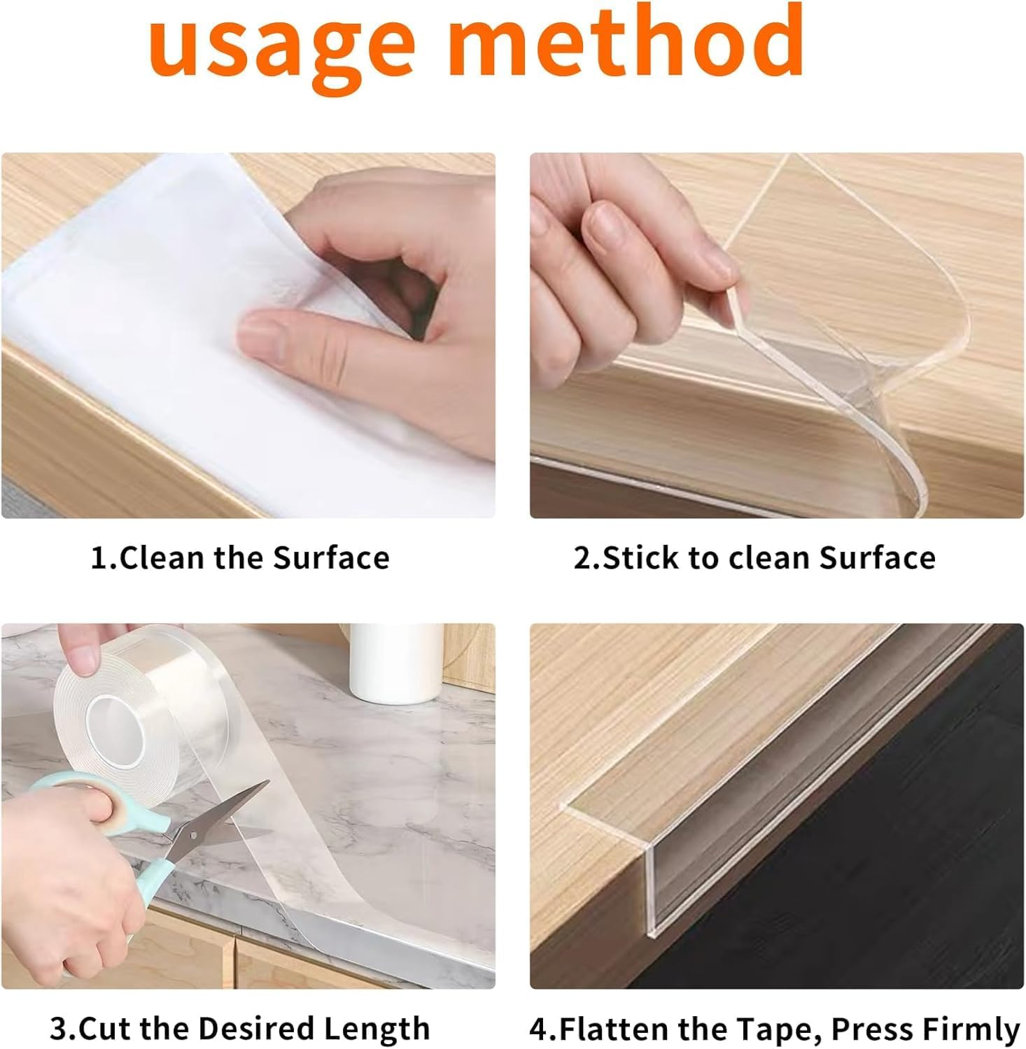 2Pack Baby Proofing Edge Protector, 5Cmx 3M Clear Corner & Edge Guards for Furniture, Baby Safety Bumper, Waterproof Table Protector - Haheihei image number 1