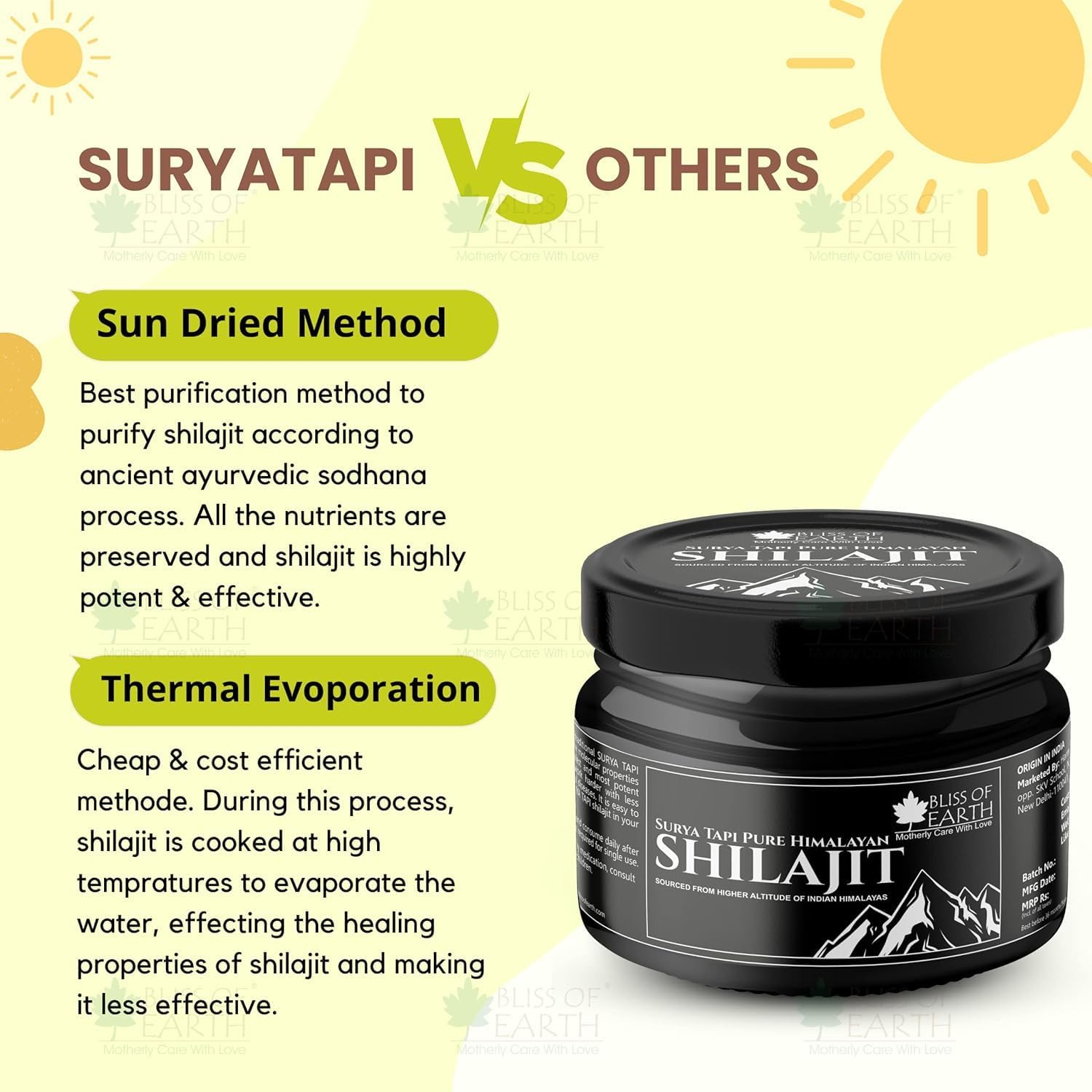 Bliss of Earth Shilajit Resin Original Himalayan Shilajit for Men, Sun Dried Shilajit for Stamina & Energy, 20Gm image number 4
