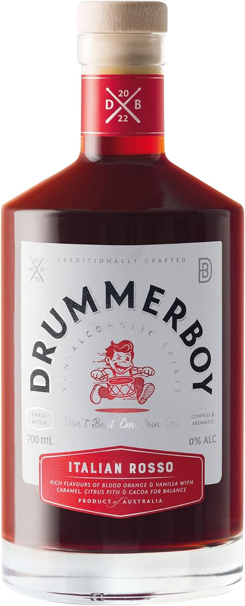 Drummerboy Italian Rosso Non Alcoholic Spirit - Sweet, Red Vermouth Style | Award Winning (200Ml) image number 3