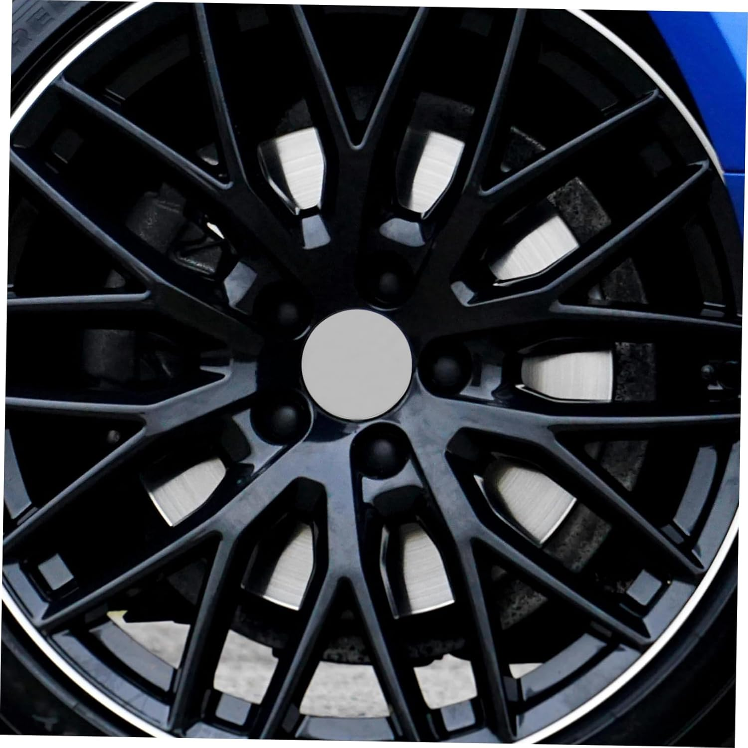 Zerodeko 4Pcs Car Wheel Rim Hub Caps Tire Center Hub Cap Covers for SUV Truck Rv Automotive Exterior Accessories image number 3