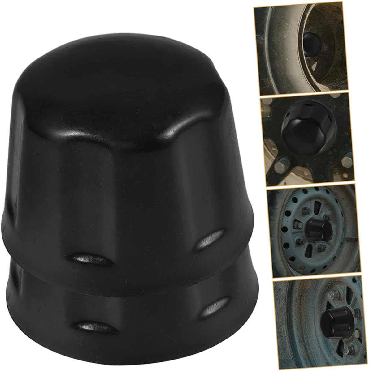 Generic Rubber Wheel Hub Caps 16 Wheel Covers Set of 4 for ATV ATV Go Kart 110Cc 250Cc Replacement Rim Hub Cap Rustproof Weatherproof image number 5