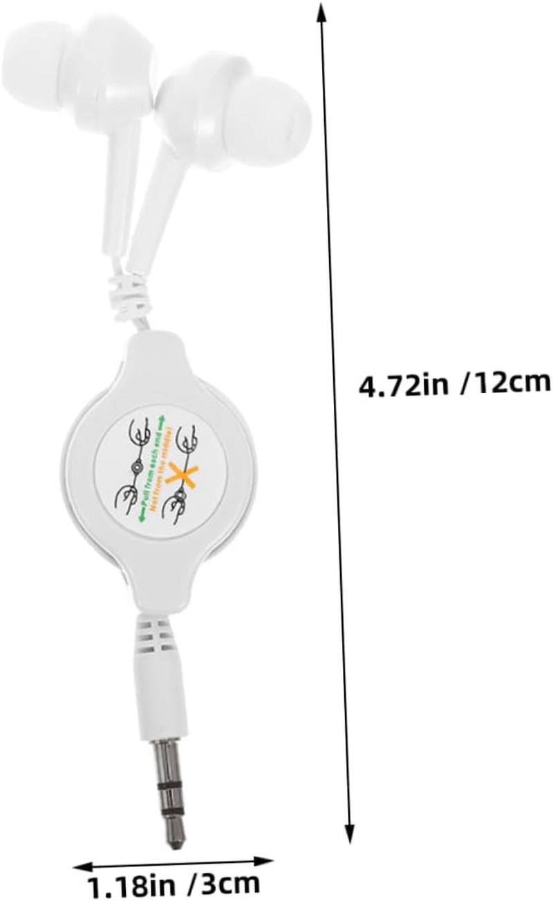 2Pcs Retractable in Ear Headphones Noise Isolating Earbuds with Lightweight Design for Sports Travel and Daily Use Comfortable Earphones for Clear Sound image number 4
