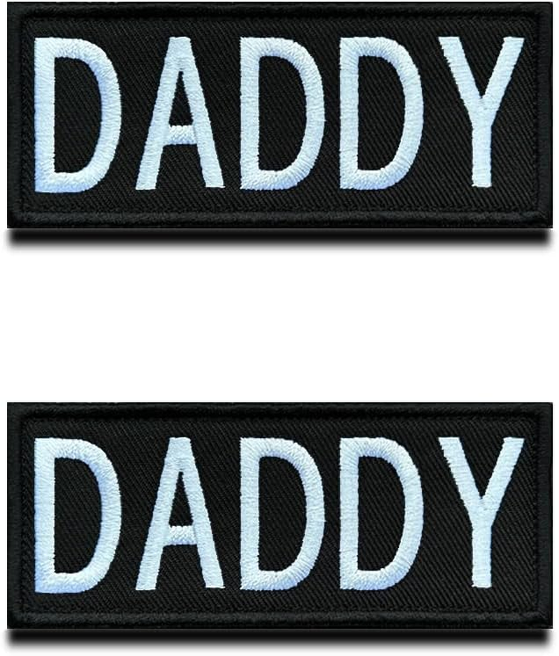 2 Pcs Tactical Daddy Dad Patches, Family Patch for Dad, Hook and Loop Embroidery Fastener Patch for Hats, Coats, Clothes,Diaper Bags, Lunch Bags,Family Outdoor Travel Tags image number 5