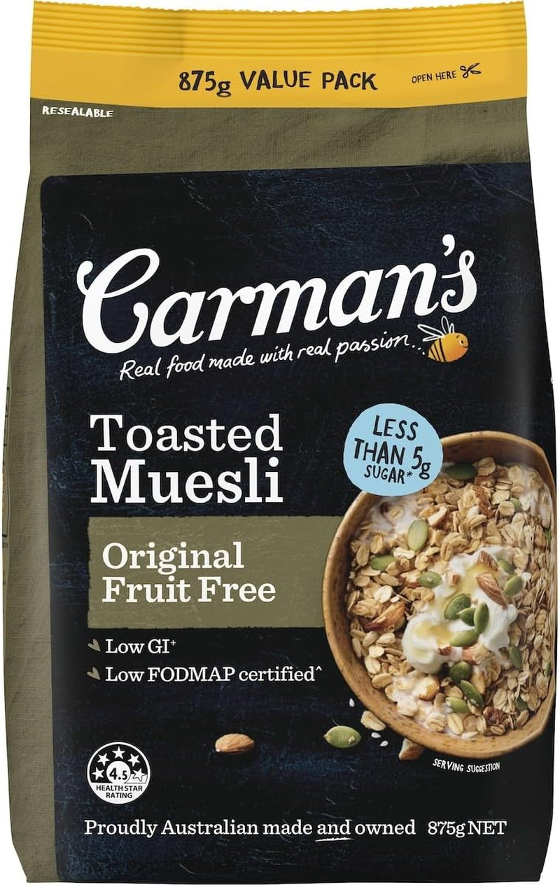 Carman'S Original Toasted Fruit Free Muesli 875 G image number 2