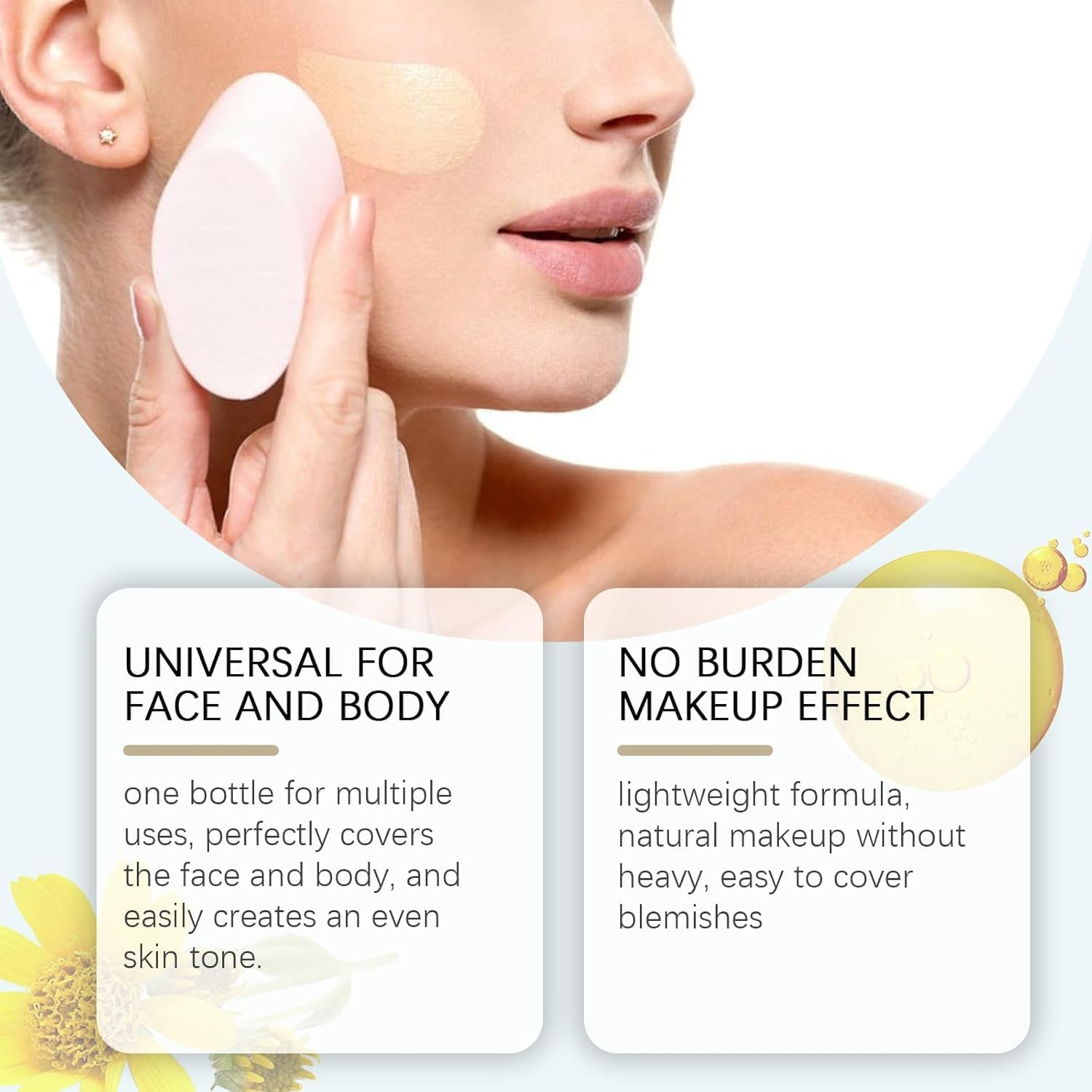 All-Over Complexion Perfector, 80 G Body Coverage Perfector, Moisturising Concealer Cream, Long-Lasting CC Cream, Waterproof and Sweatproof Skin Colour Concealer image number 6