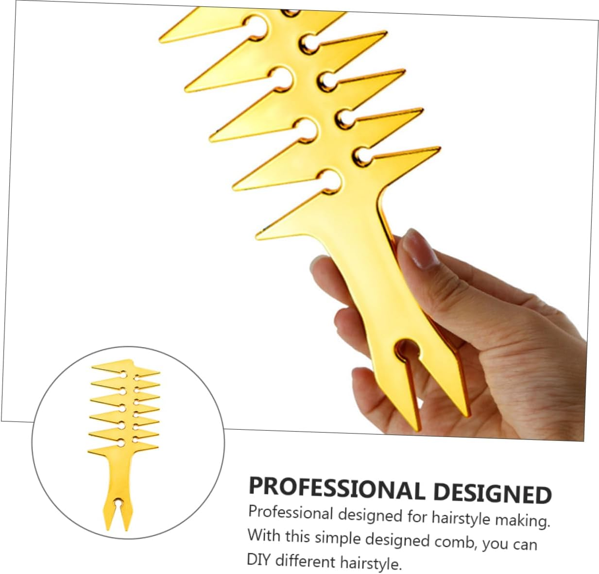 Beavorty Men Hairbrush Styling Comb Lightweight Hairdressing Comb for Salon Supplies image number 3