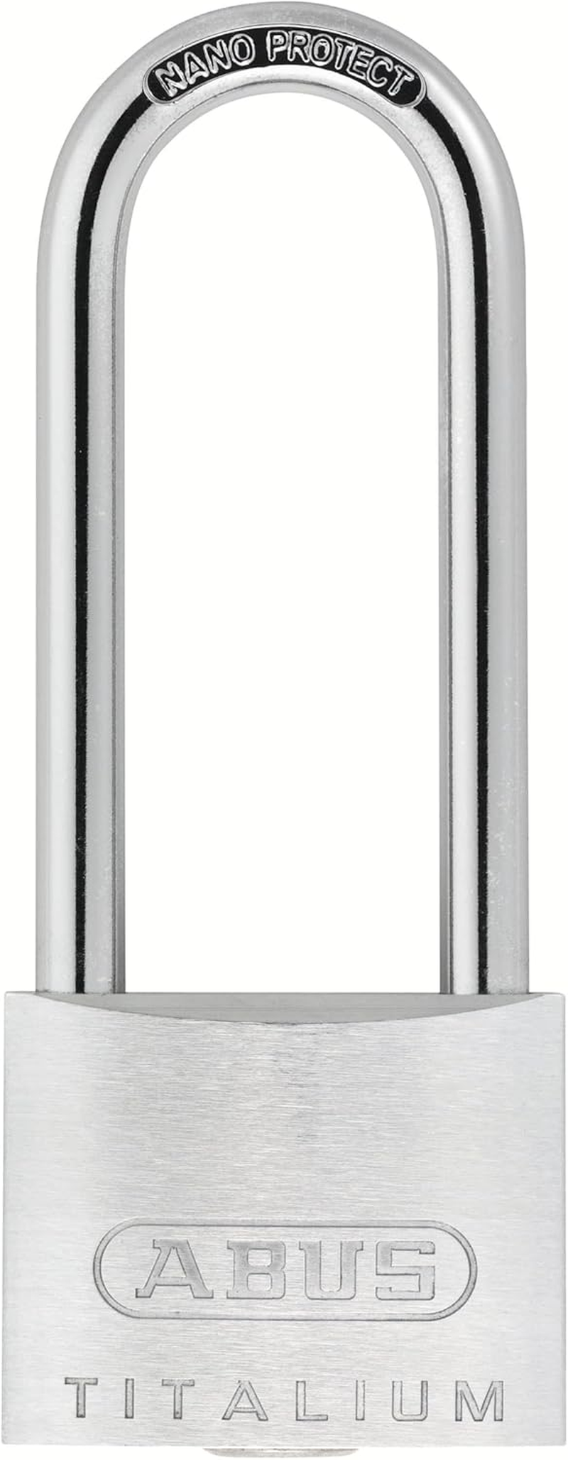 ABUS Titalium 64TI/40HB63 Gl.-6411 Padlock - Keyed Alike and with High Shackle - Basement Lock with Special Aluminium Lock Body - ABUS Security Level 5 image number 5