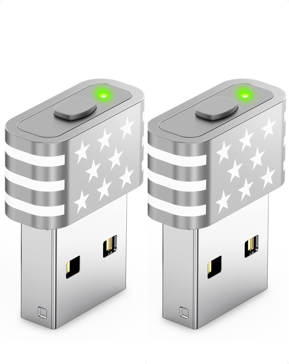 Geyes Mouse Jiggler Undetectable,Mouse Mover Device Has Two Swing Modes Jiggle and Multi-Track,Keeps for Macbook Computer Laptop Awake, Driver-Free, Plug-Play，With Switch,Metal Black