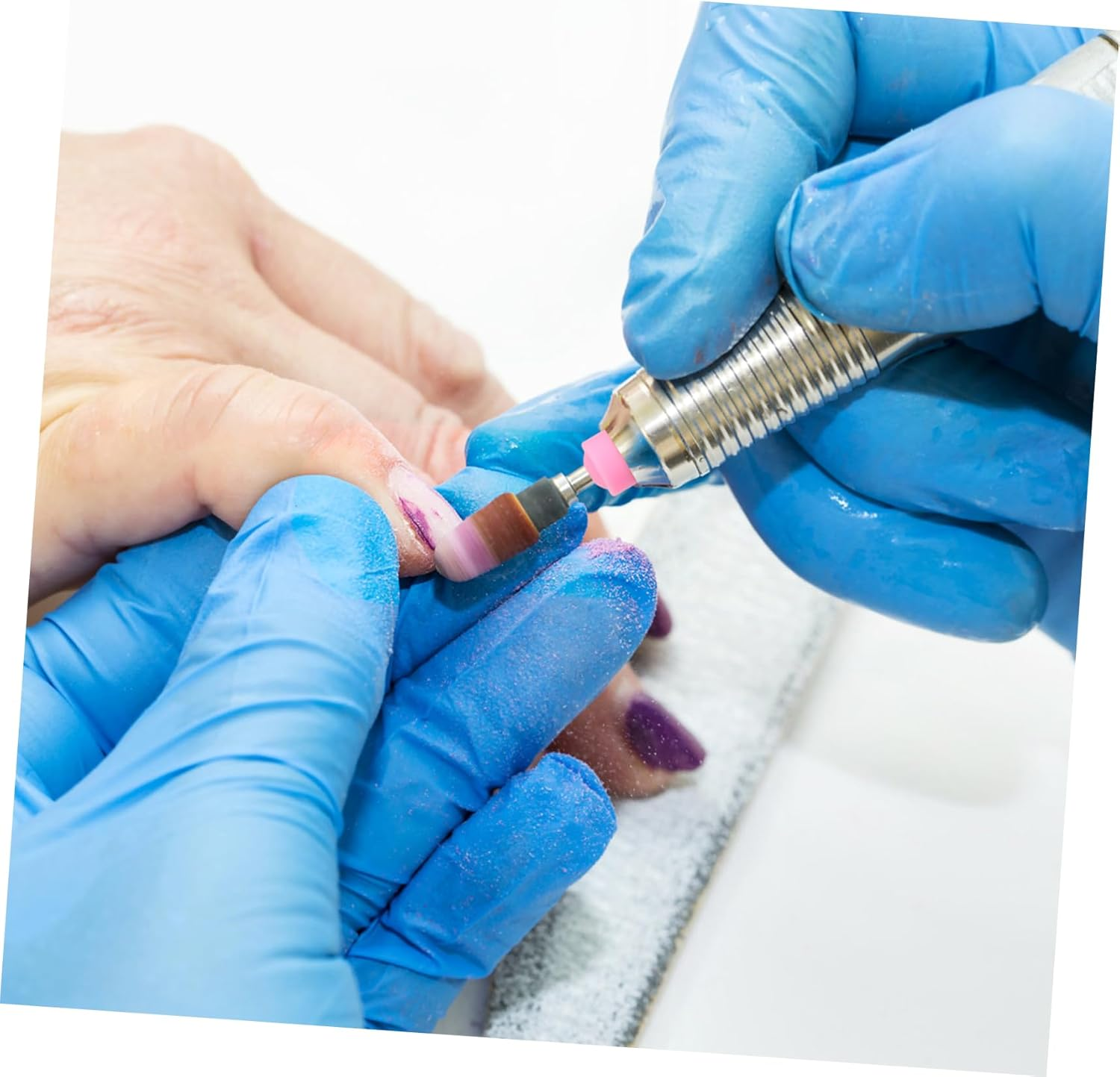 GANAZONO 10Pcs Nail Grinding Head Covers Dustproof Protective Caps for Nail Polishing Machines Reusable Dust Covers Salon Use image number 5