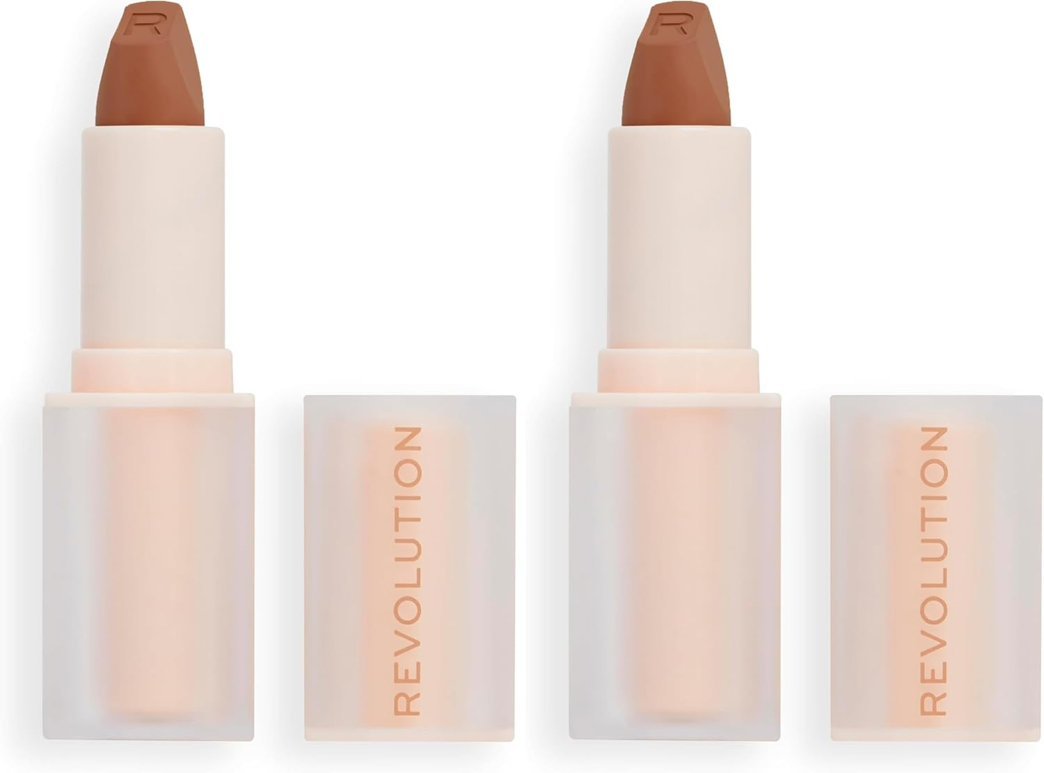 Revolution Lip Allure Soft Satin Lipstick 3.2 G, Divine Brown (Pack of 2) image number 5