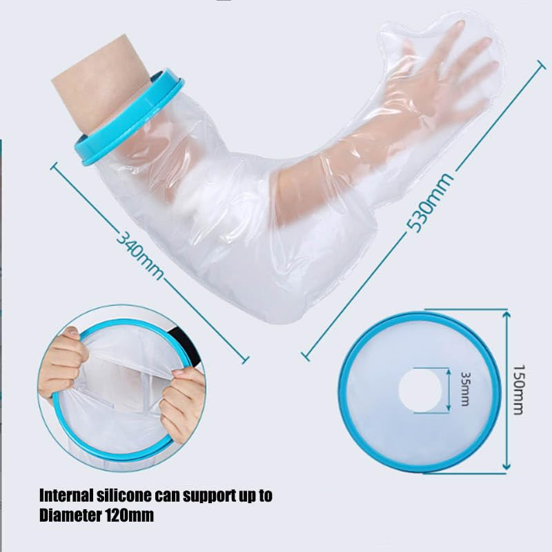 Waterproof Child Elbow Cast Cover for Shower,Upper Arm Protector for Swimming and Bathing,Reusable Half Cast Protector,Shower Sleeve for Arm Cast Bag to Keep Wound and Bandages Dry image number 1