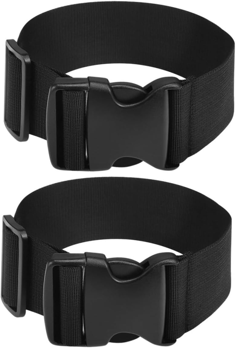 Yardenfun 2Pcs Adjustable Luggage Straps Travel Packing Strap Buckle for Outdoor Camping Hiking Sturdy Fixed Wide Wear-Resistant Bands image number 1