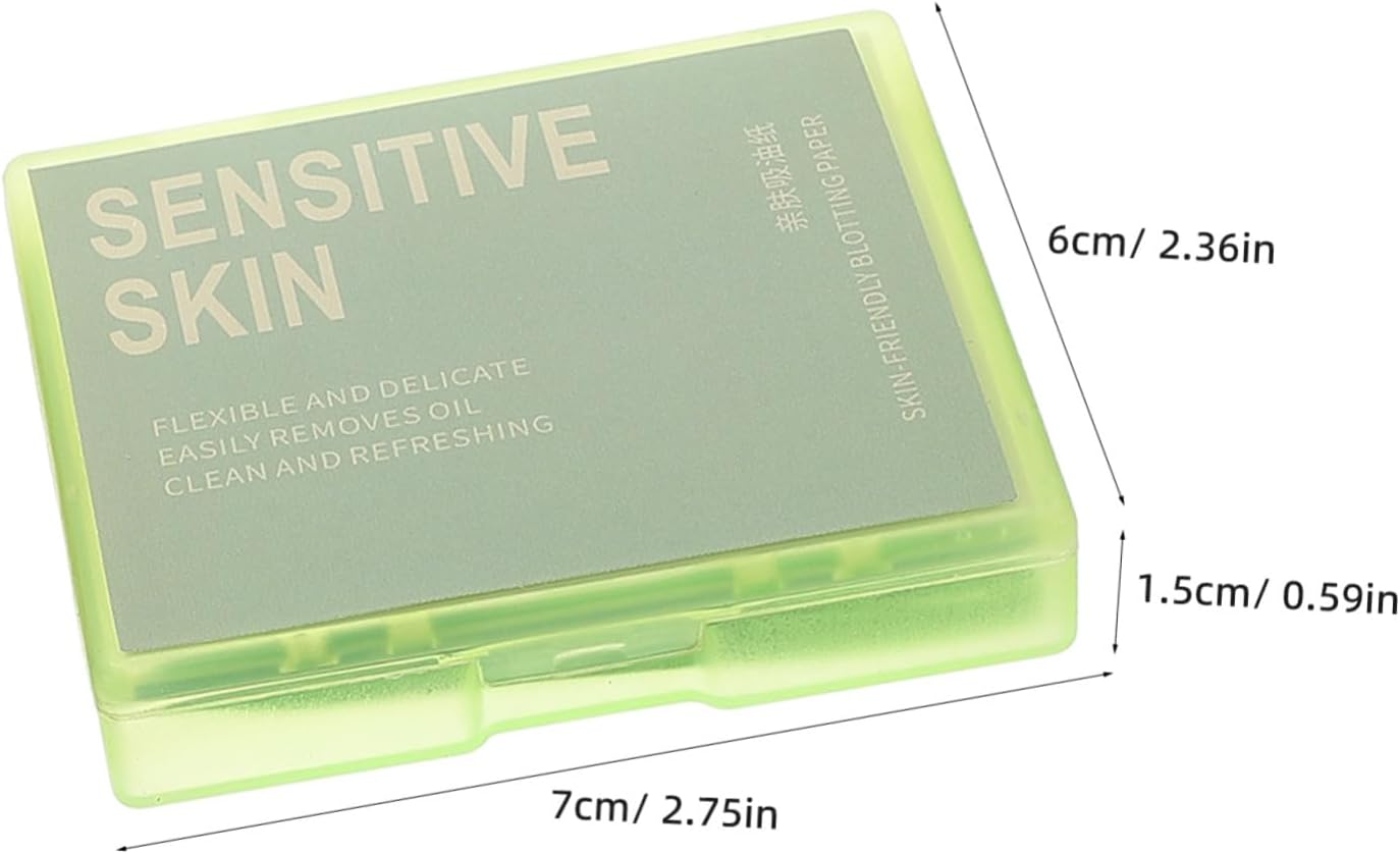 FONDOTIN Face Oil Blotting Sheets Oil Absorbing Sheets 400 Count Compact Size for Blotting Control and Shine Reduction Daily Skincare Use with Mirror Puff image number 4