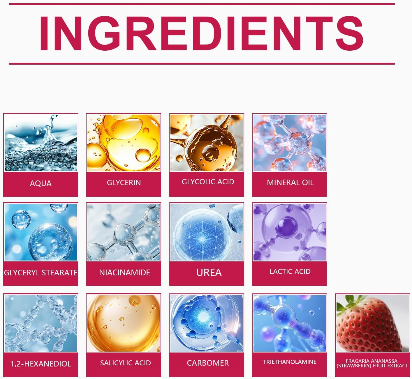 Strawberry Ultra Strength Strawberry Skin Resurfacing Cream, Exfoliating Body Lotion with Triple Acids, Radiant Legs and Arms for Keratosis Pilaris, Gentle Moisturizer for Keratosis Pilaris image number 5