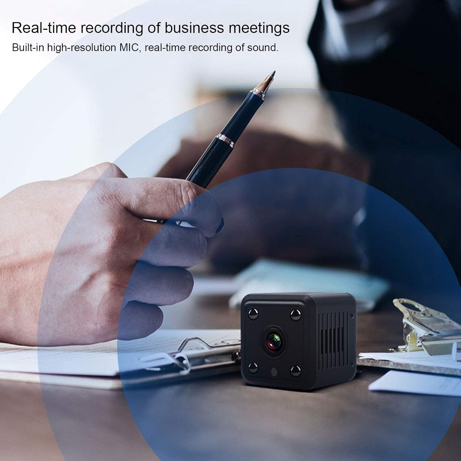 Security Camera, 1080P High‑Definition Wireless Camera, Home Security Camera System Mobile Remote for Office Home image number 4