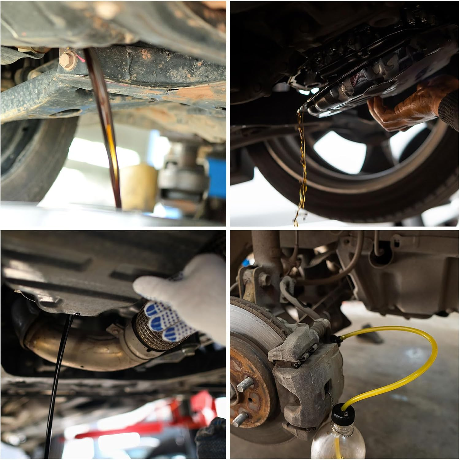 NQEUEPN Fluid Transfer Pump, Lower Unit Gear Oil Pump Fluid Pump for Quart Bottles Hand Pump Transfers Gear Oil for Differential & Transmission Fluid Fits Most Boat and Car Engines image number 1