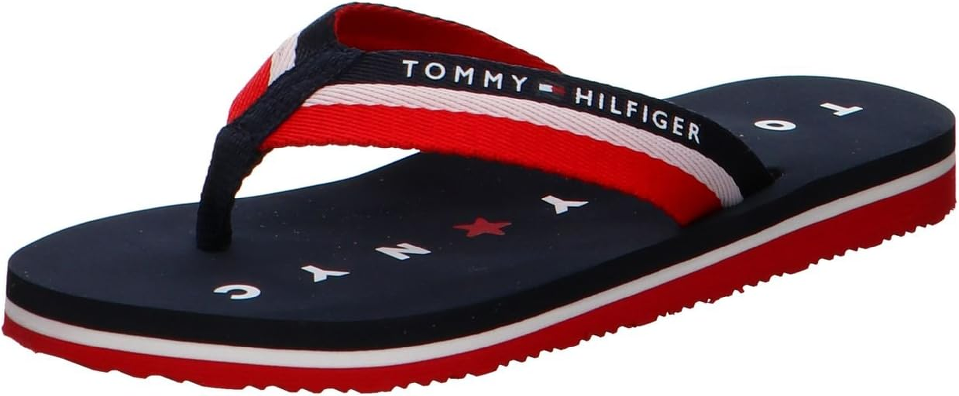 Tommy Hilfiger Women'S Tommy Loves Ny Beach Sandal Flip Flops, Beige (Cobblestone 068), 6 UK image number 3