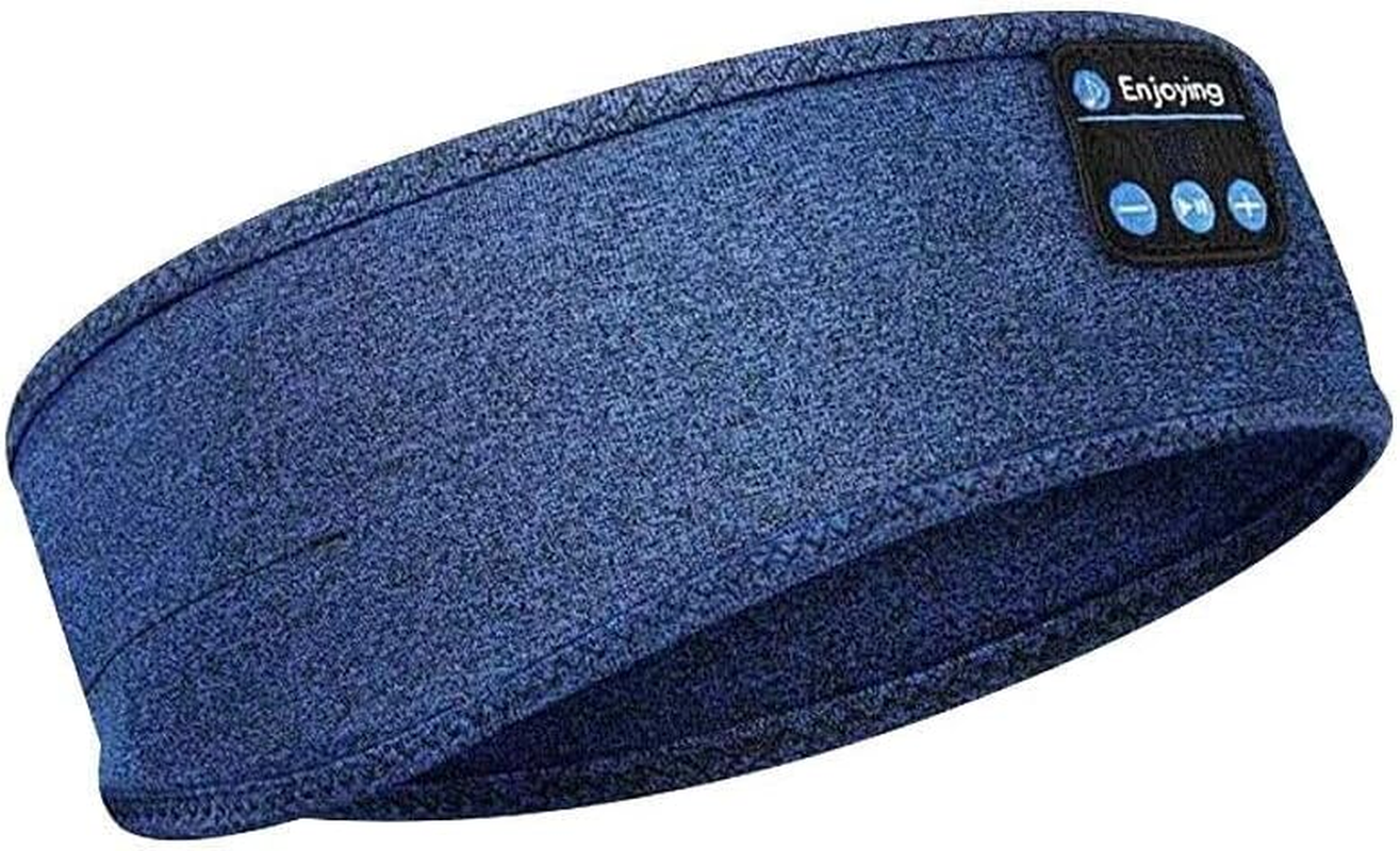 Epalzonexp Wireless Bluetooth 5.0 Headphone Music Eye Mask Stereo Headphones Earphone Music Headband Sleep Headphones for Side Sleepers Sports Headphone Outdoor (Black)