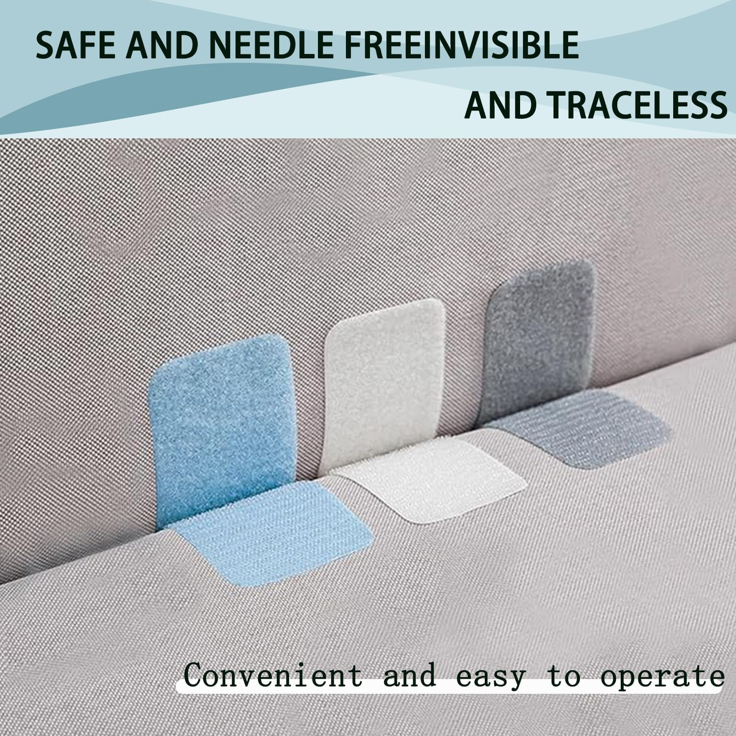 Roczential 10-Pack Rug Gripper Tape Double Sided Anti-Slip Carpet Tape Washable Reusable Rug Pad for Hardwood & Tile Floors Secure Floor Mats & Carpets Home D&eacute;cor Essential (Gray) image number 1