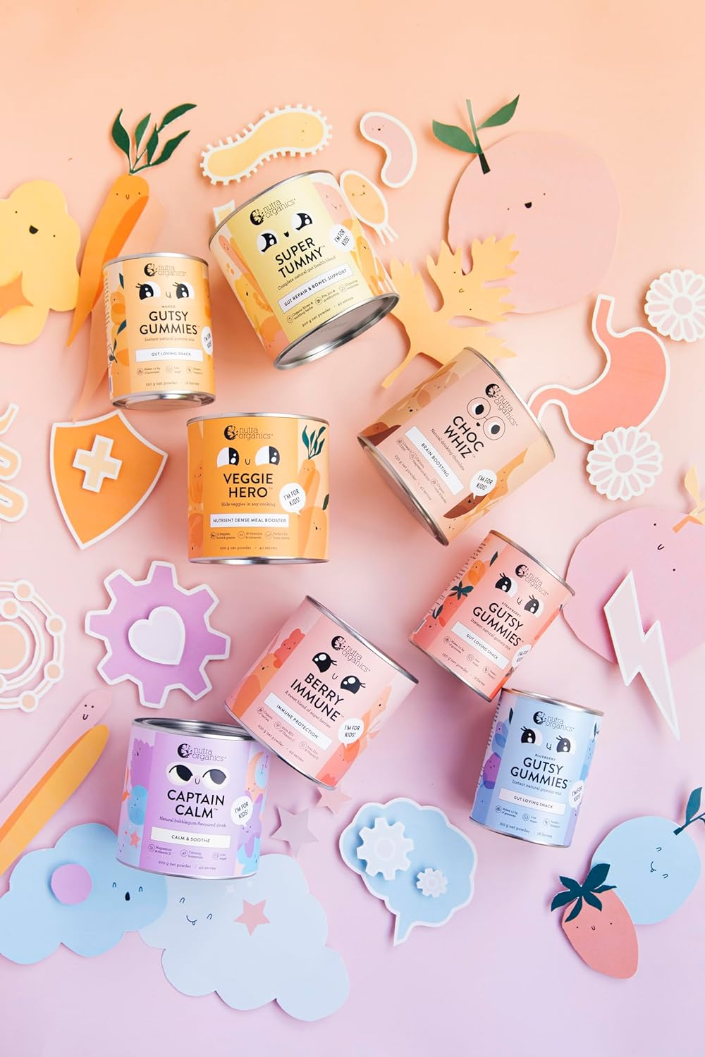 Nutra Organics Super Tummy Gut Repair & Bowel Support 125G | Gut Health Blend for Kids | Supports Digestive Health & Immunity (25 Serves) image number 2