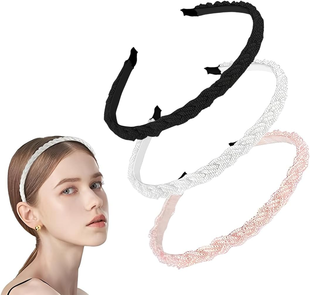 XUZOPIM Women'S Braided Headband Pearl Headbands Costume Headband Hair Accessories for Oktoberfest Party Pack of 3 image number 1