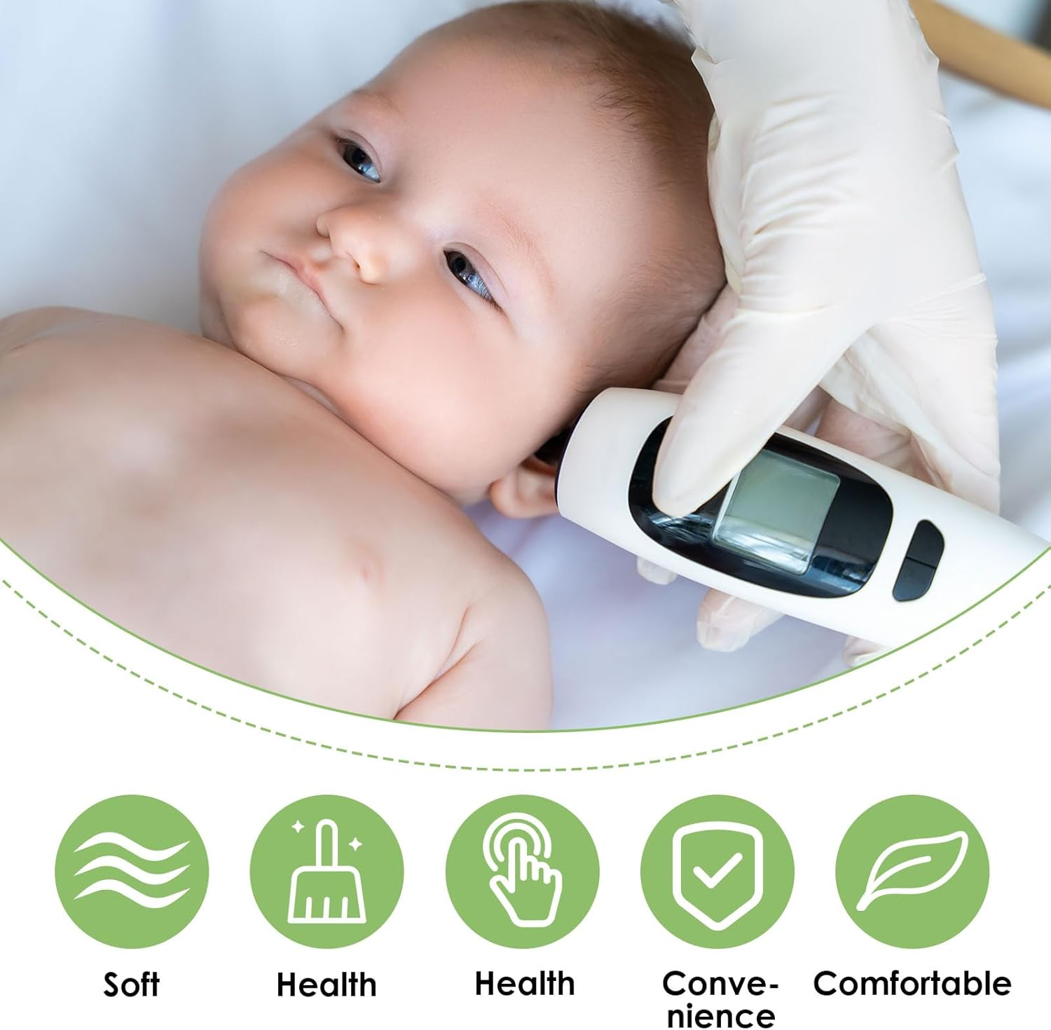 200 Pack Ear Thermometer Probe Covers Compatible with Braun Thermoscan, Refill Caps Replacement Lens Filter Protector for All Braun Thermometer Models, Protective Thermometer Cover, BPA & Latex Free image number 4