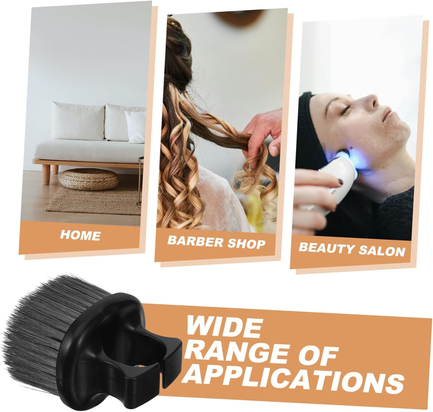 Outanaya Barber Haircutting Brush Neck Duster Hair Cleaning Brush Professional Hair Dresser Tool image number 3