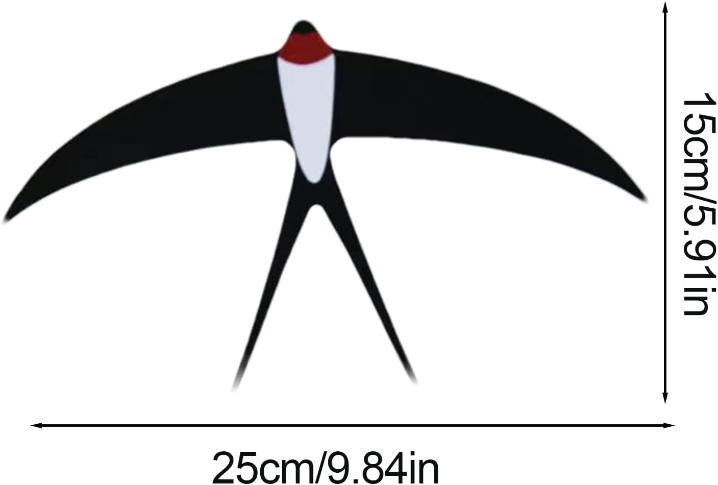 Handcrafted Flying Bird Mobile &ndash; 5Pcs Indoor Wind Chime Swallow Set for Artistic Home D&eacute;cor | Hanging Ornaments for Living Room, Bedroom, or Kitchen, Elegant Wall Accent Gift Idea image number 4