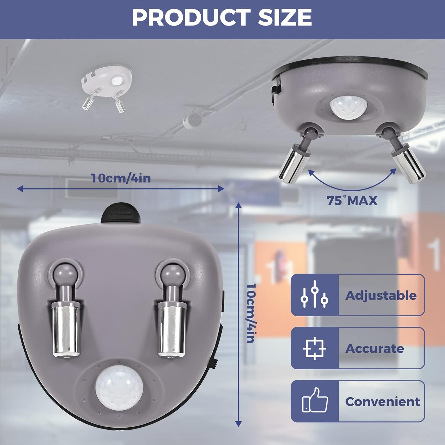 Dual Laser Garage Parking Assist Guide System, Wide Angle Sensor Parking Garage Assist, 360-Degree Adjustable Park Guide for Car SUV Automotive image number 1