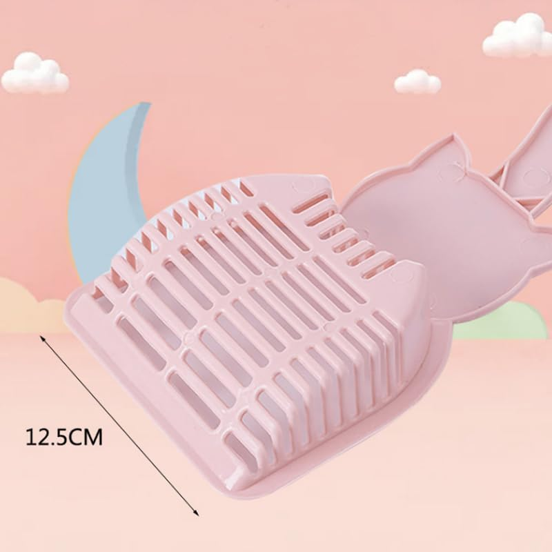 LAKYMIE Pack of 2 Litter Scoop Cat Litter Scoop Plastic Litter Scoop Cat Litter Scoop for Pets Cats Dogs image number 4