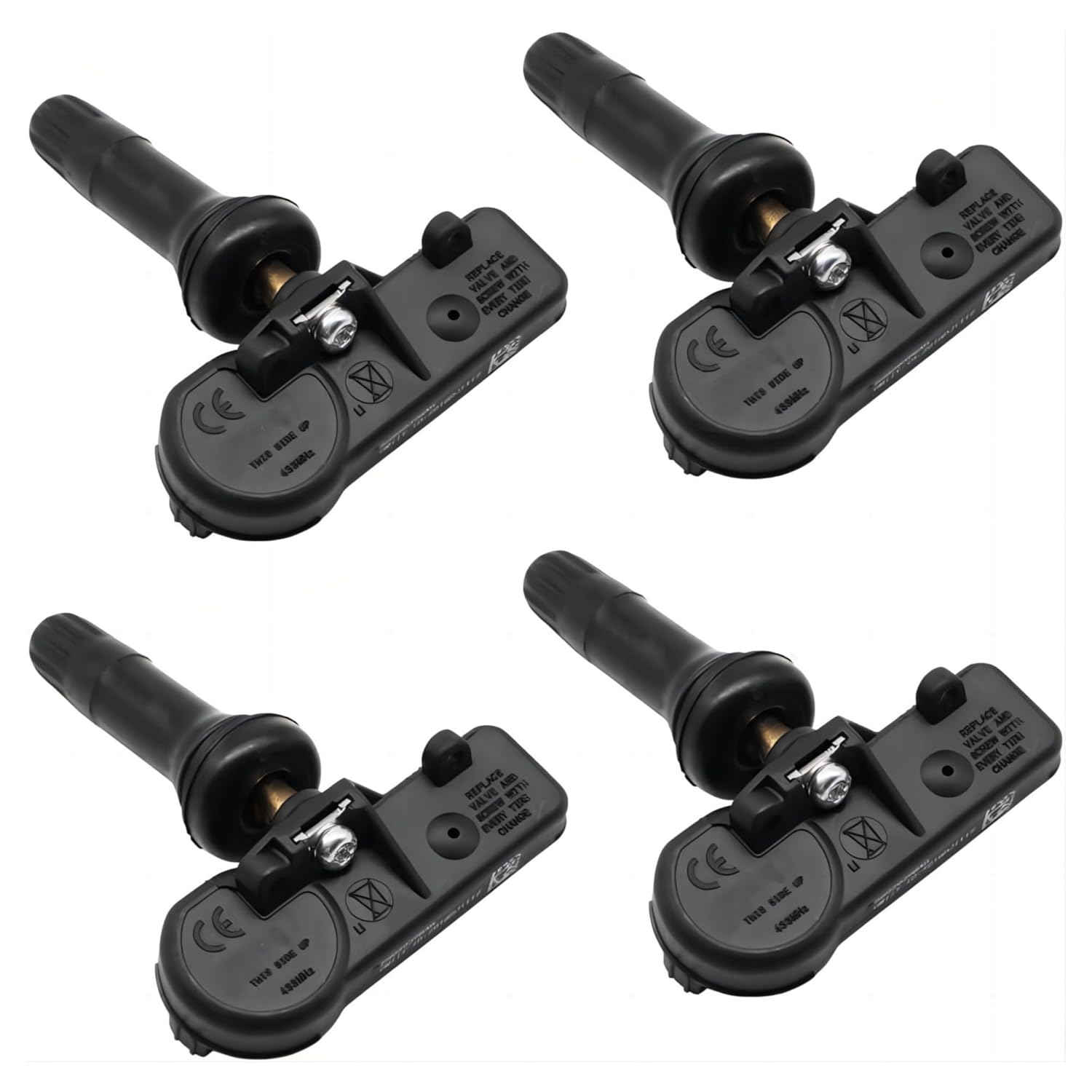 TPMS Tire Pressure Monitoring System Sensor 433Mhz - Replaces 56029398AB 56029398AA 68241067AA - Compatible with Chrysler 300 Town&Country Dodge Charger Ram Grand Cherokee Wrangler 4-Pack image number 4