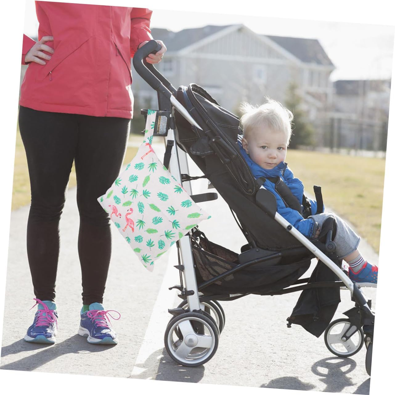 ERINGOGO 4Pcs Portable Diaper Storage Bags for Nappies for Travel Shopping and Daily Use and Wear-Resistant Organizer image number 6