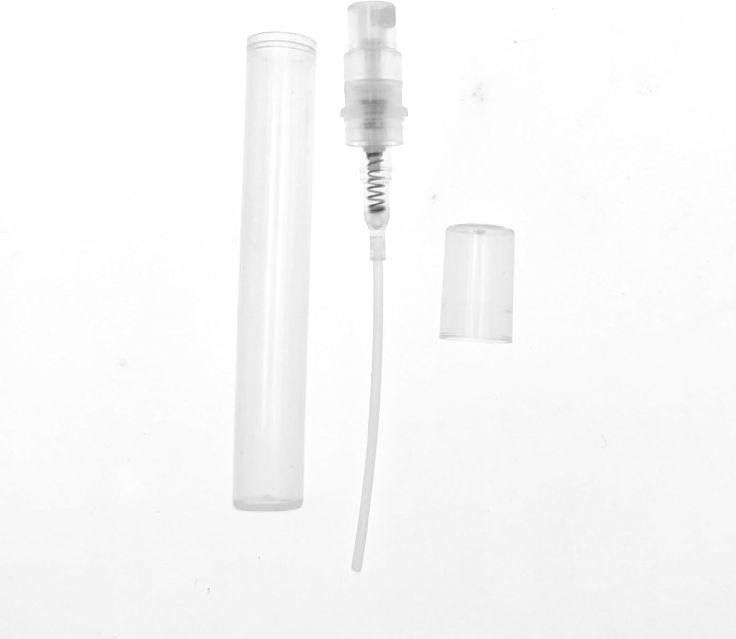 RIKWOG ZHIYE 10Pcs Mini Spray Bottles, 5Ml Plastic Refillable Empty Fine Mist Perfume Bottles Portable Sample Spray Containers for Travel Party Cosmetic Makeup Tool, Clear image number 1