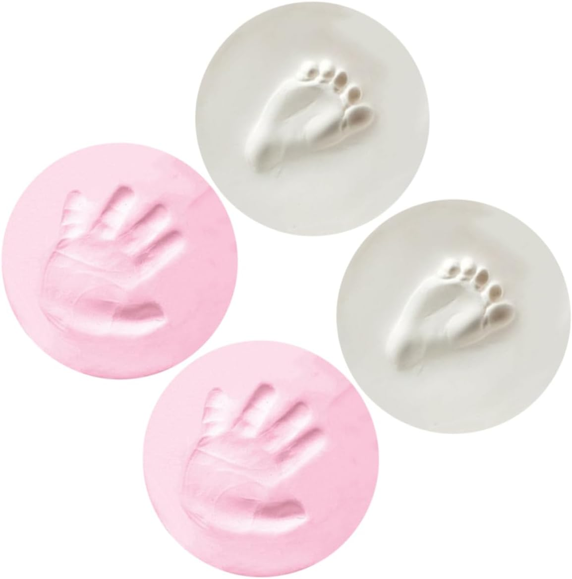 4Pcs Handprint Footprint Keepsake Kit for Newborns Shower Gifts Handprint Holder Boy Girl Footprint Keepsake Birthday image number 2
