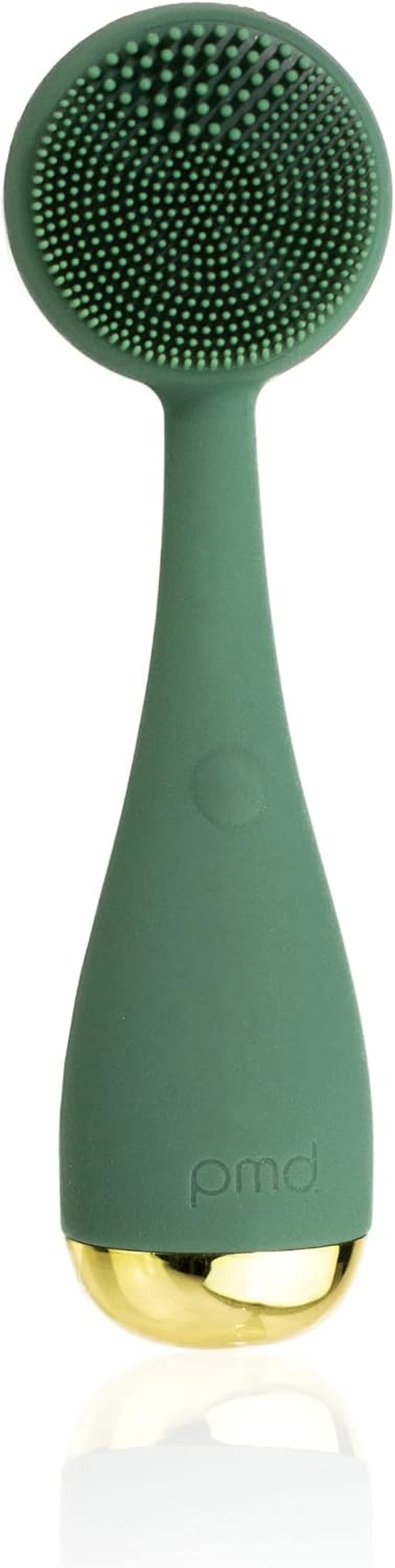 PMD Beauty Clean Mini - Smart Facial Cleansing Device with Silicone Brush & Anti-Aging Massager - Sonicglow Vibration Technology - Clear Pores & Blackheads - Lift, Firm, & Tone Skin, Purple