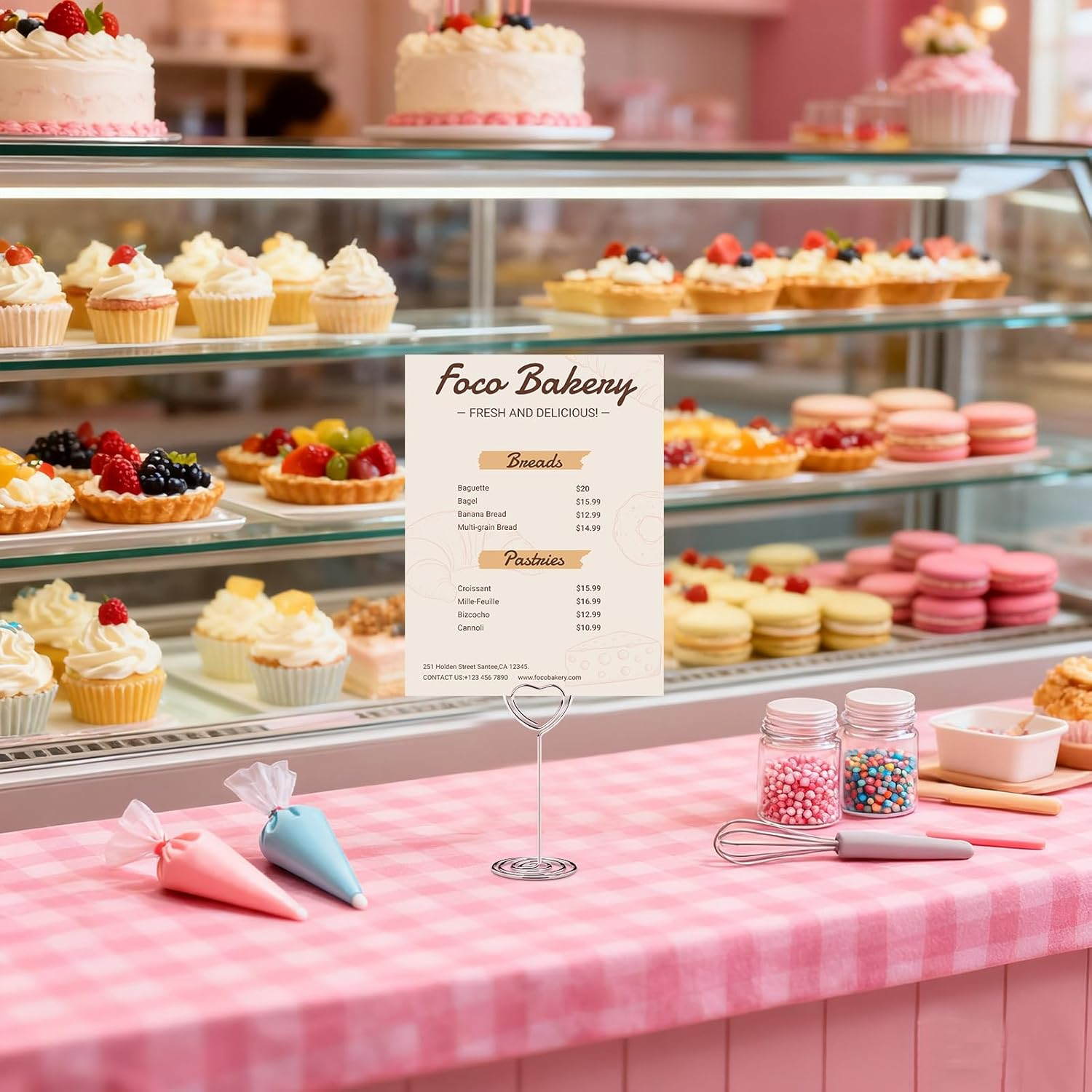 Powerful 30 Pcs Table Number Holders 85Mm Place Card Holder Sign Recipe Holder for Restaurants Table Setting Wedding Party image number 2