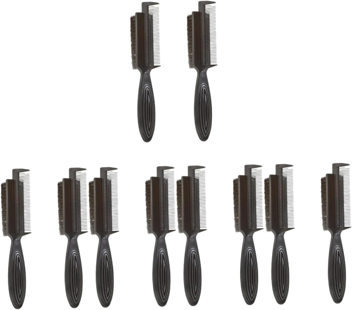 Healvian 10Pcs Hairbrushes Brush for Slicking Hair Back Teasing Brush Parting Comb Cleaning Tool for Home Salon image number 5