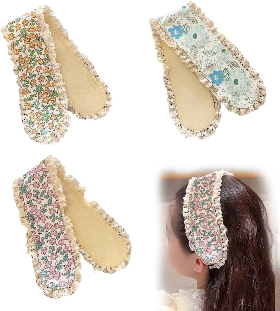 JYNVO Pack of 3 Hair Bands Women'S Fixing Strips for Sleeping Wearing High Parting for Girls & Women, Perfect for Travel, Camping & Trips image number 2