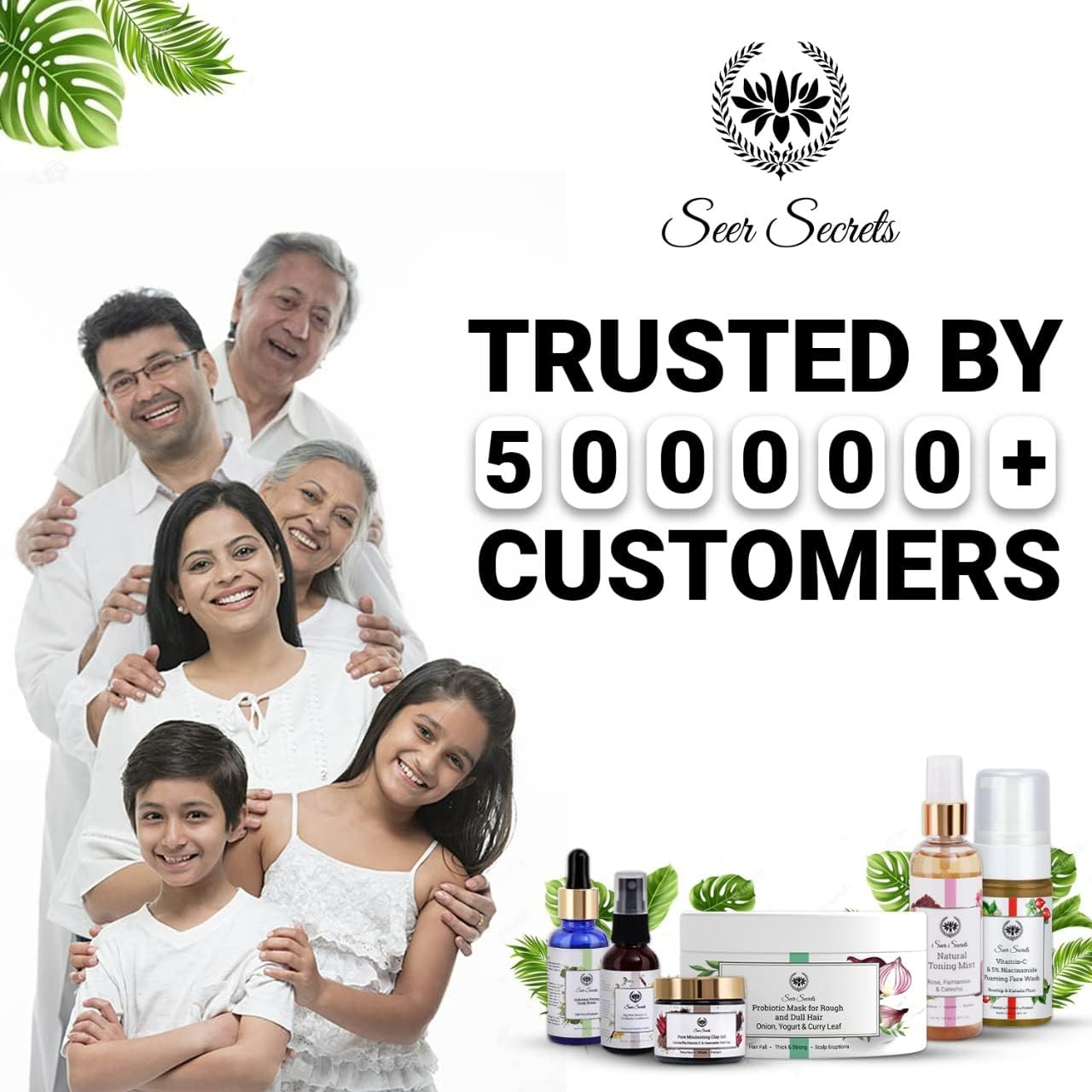 Seer Secrets Natural Rosehip & Kakadu Plum Day Lotion for Smoothing, Moisturizing & Hydrating Skin | Vitamin C & 5% Niacinamide | Better Skin Elasticity | Younger Looking Skin | Pack of 300ML image number 1