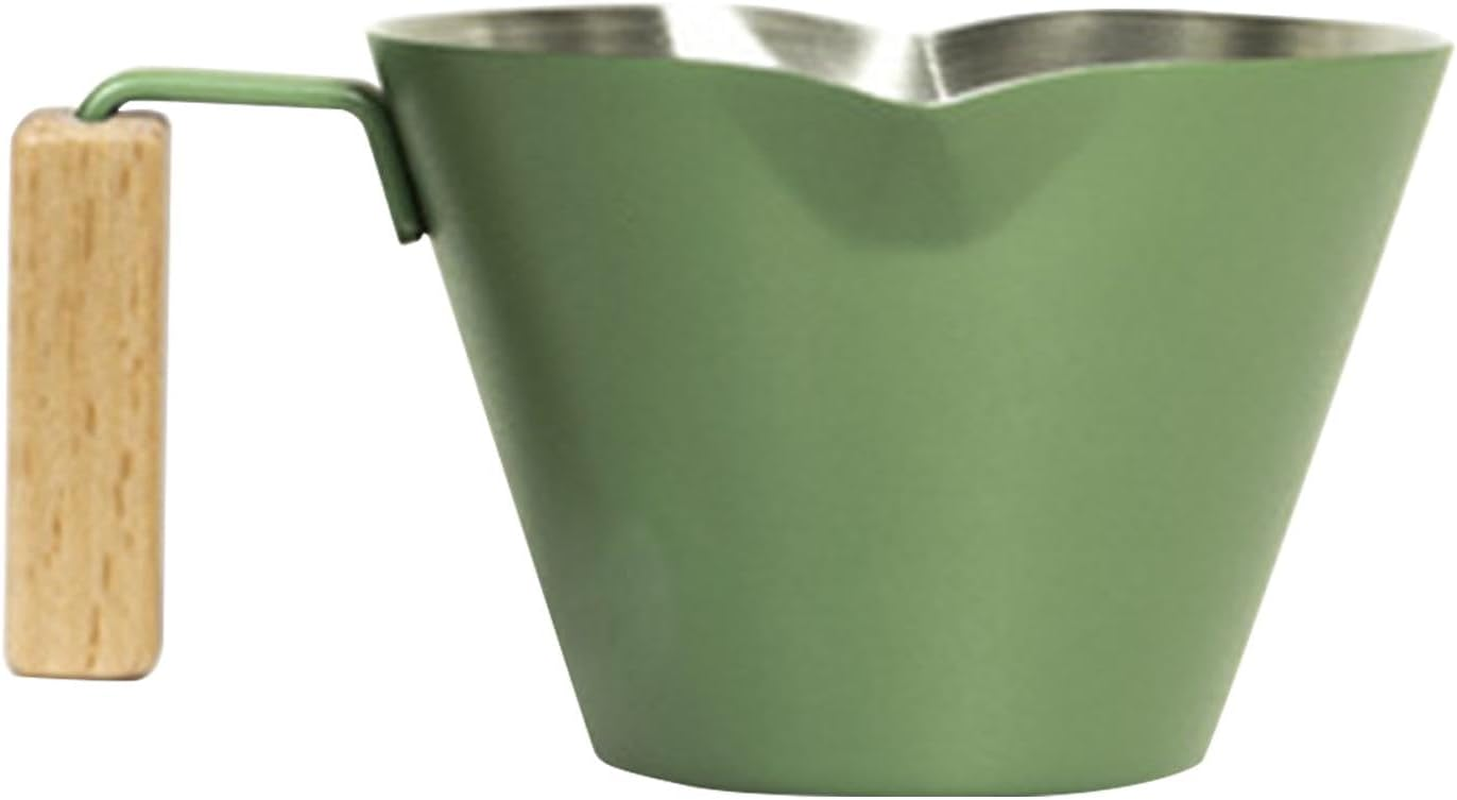 Espresso Extraction Cup | 100Ml Coffee Measuring Cup | Espresso Shot Pitcher, Double Spout Metal Measuring Cup, Stainless Steel Pouring Cup for Tea, Bar, Milk