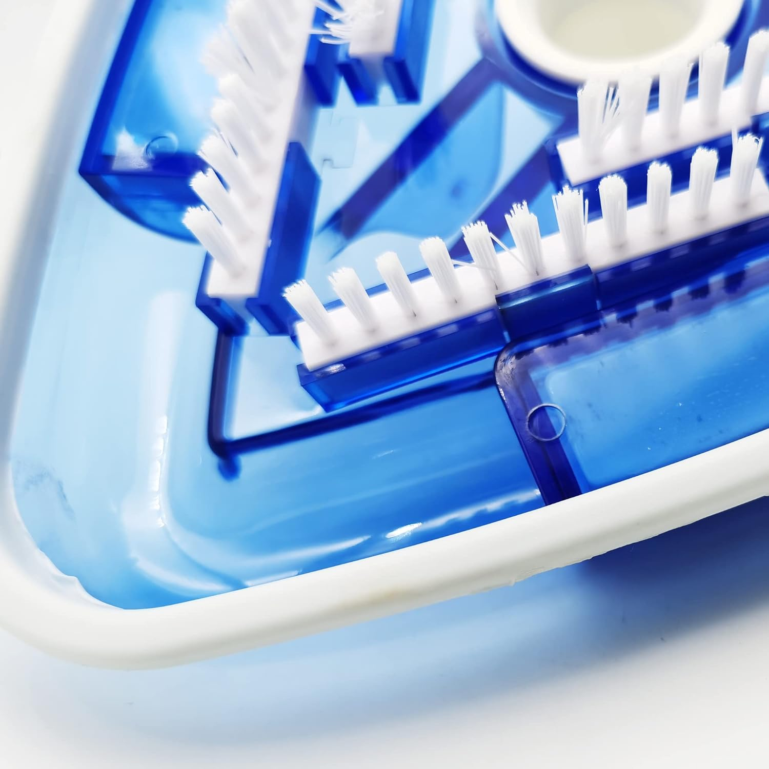 EZ SPARES Easy Life Swimming Pool Cleaning Tool Pool Vacuum Cleaner Head Standard Dimmer Brush Triangle Shape image number 2