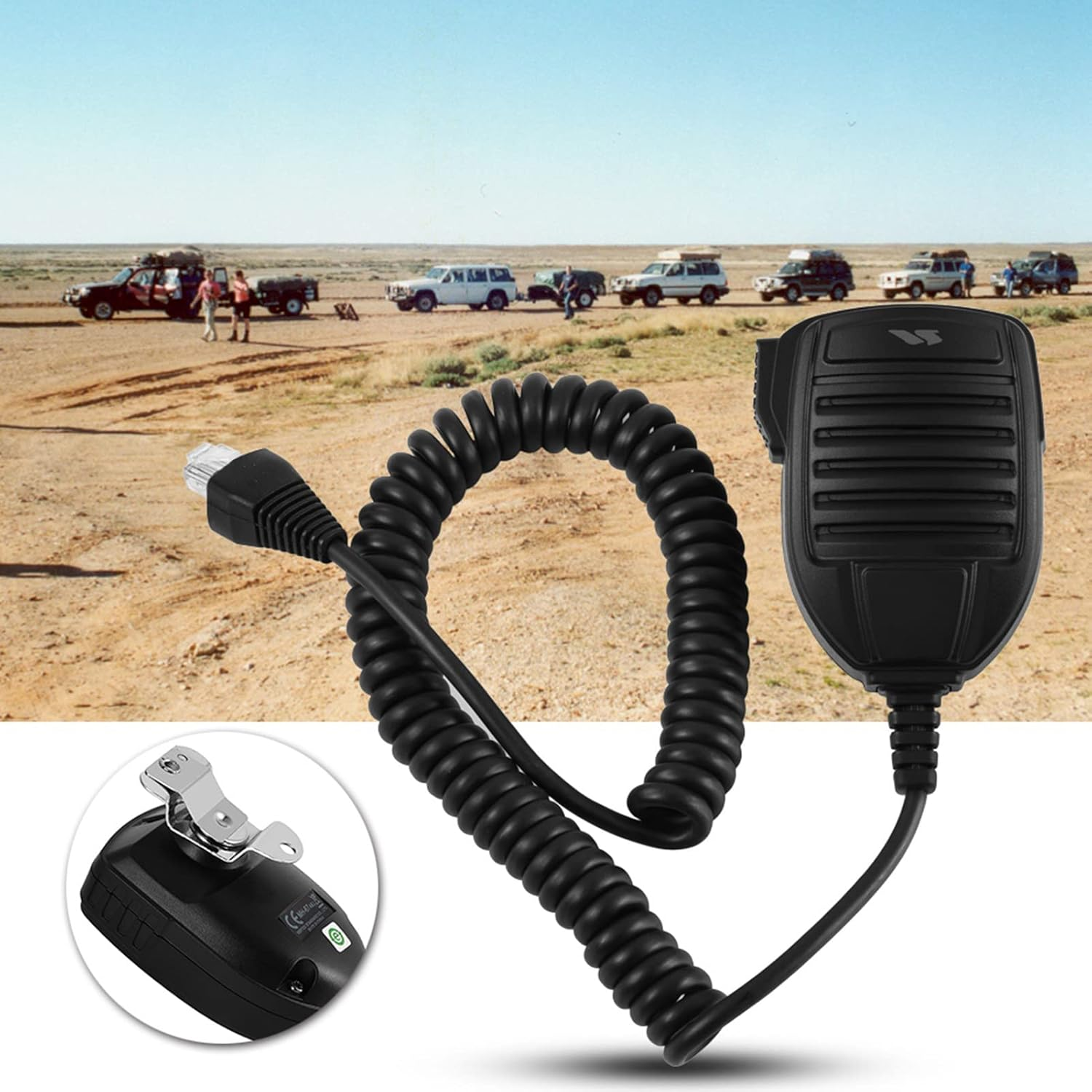 Handheld Speaker Mic Mobile Microphone, Speaker Shoulder Microphone Radio for Singing Speech image number 5